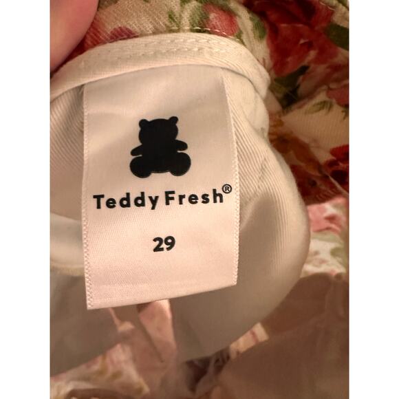 Teddy Fresh Pleated Floral Trouser Jeans Size 29 - Picture 7 of 8